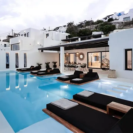 Dazzling Mykonos Villa Villa Lvellie 6 Bedrooms Unique Aegean Sea Views Private Infinity Pool Two Private Jacuzzis Psarou Beach