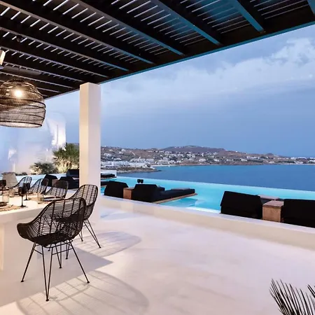 Dazzling Mykonos Villa Villa Lvellie 6 Bedrooms Unique Aegean Sea Views Private Infinity Pool Two Private Jacuzzis Psarou Beach Villa Psarou (Mykonos)