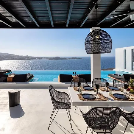 Dazzling Mykonos Villa Villa Lvellie 6 Bedrooms Unique Aegean Sea Views Private Infinity Pool Two Private Jacuzzis Psarou Beach *