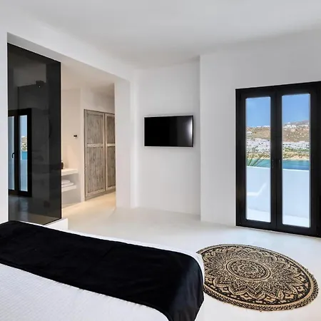 Dazzling Mykonos Villa Villa Lvellie 6 Bedrooms Unique Aegean Sea Views Private Infinity Pool Two Private Jacuzzis Psarou Beach Villa Psarou (Mykonos)