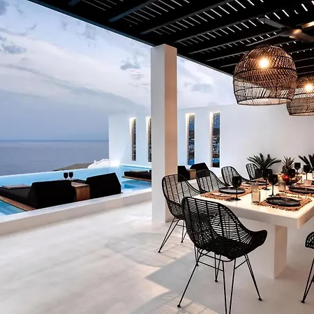 Dazzling Mykonos Villa Villa Lvellie 6 Bedrooms Unique Aegean Sea Views Private Infinity Pool Two Private Jacuzzis Psarou Beach