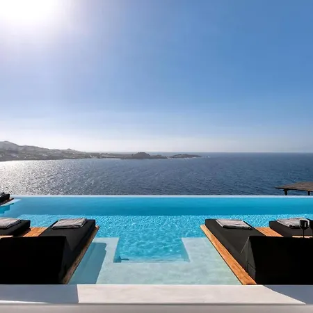 Villa Dazzling Mykonos Villa Villa Lvellie 6 Bedrooms Unique Aegean Sea Views Private Infinity Pool Two Private Jacuzzis Psarou Beach Psarou (Mykonos)