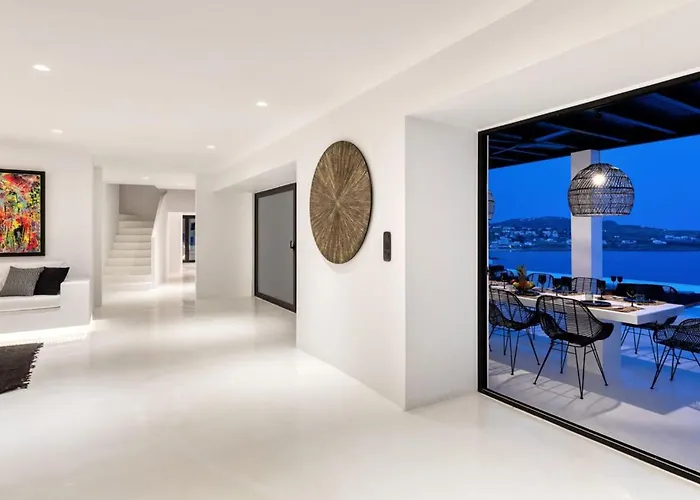Dazzling Mykonos Lvellie 6 Bedrooms Unique Aegean Sea Views * Psarrou