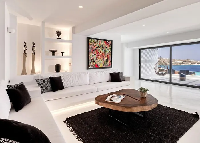 Villa Dazzling Mykonos Lvellie 6 Bedrooms Unique Aegean Sea Views Psarrou