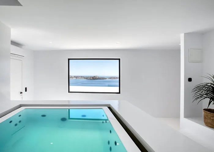 Villa Dazzling Mykonos Lvellie 6 Bedrooms Unique Aegean Sea Views