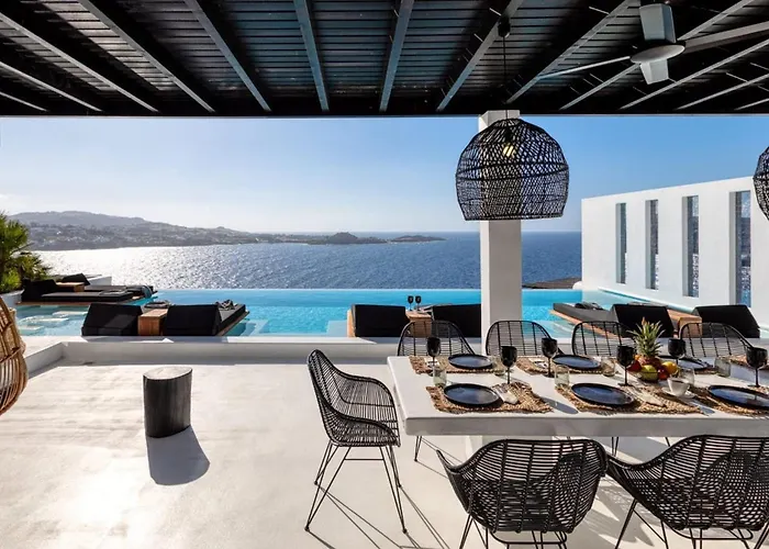Dazzling Mykonos Lvellie 6 Bedrooms Unique Aegean Sea Views * Psarrou