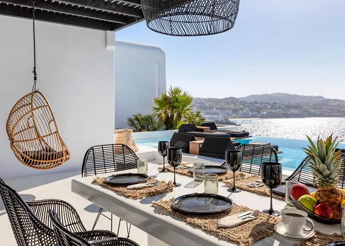 Dazzling Mykonos Lvellie 6 Bedrooms Unique Aegean Sea Views *