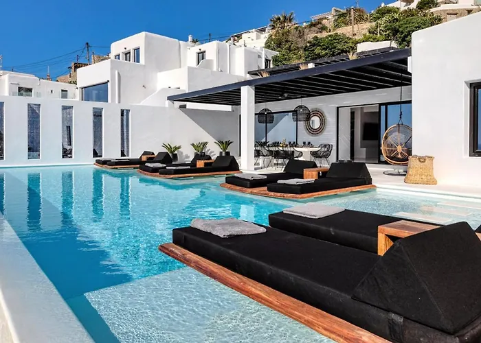 Dazzling Mykonos Lvellie 6 Bedrooms Unique Aegean Sea Views * Psarrou